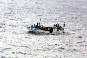  A distressed vessel discovered by the US Navy (USN) Oliver Hazard Perry Class Guided Missile Frigate USS RENTZ (FFG 46) 300 miles from shore with 90 people on board, including women and children. The RENTZ provided assistance and took the Ecuadorian citizens to Guatemala, from where they would be repatriated. (SUBSTANDARD)